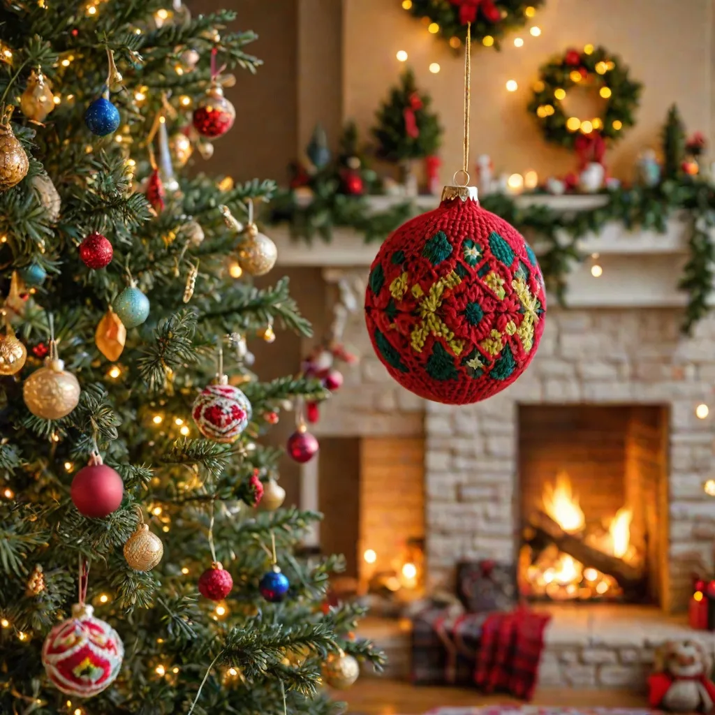 Oryginalna ozdoba choinkowa: jak zrobić bombkę na szydełku