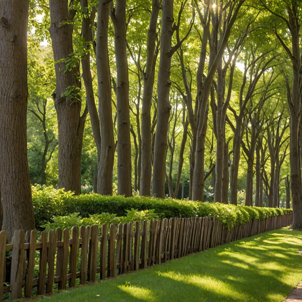 Jakie drzewa wzdłuż ogrodzenia?
