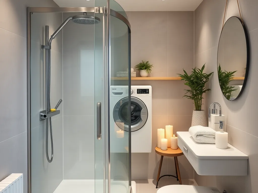 Łazienka 5m2 z prysznicem i pralką – inspiracje, jak urządzić?