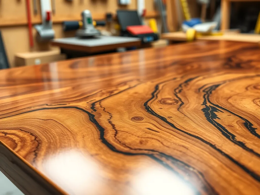 Jak zrobić stół z drewna i żywicy epoksydowej?