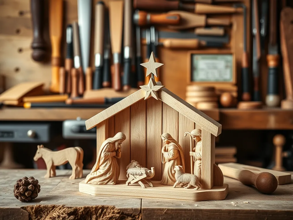 Jak zrobić szopkę z drewna?