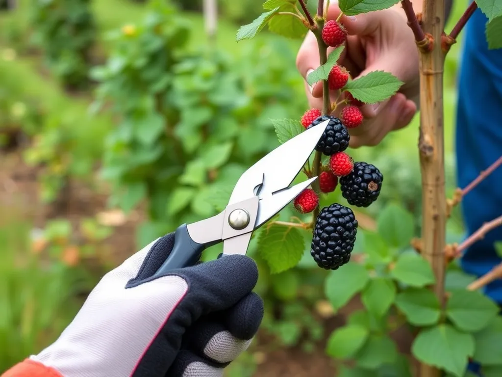 Jak przycinać jeżynę bezkolcową?