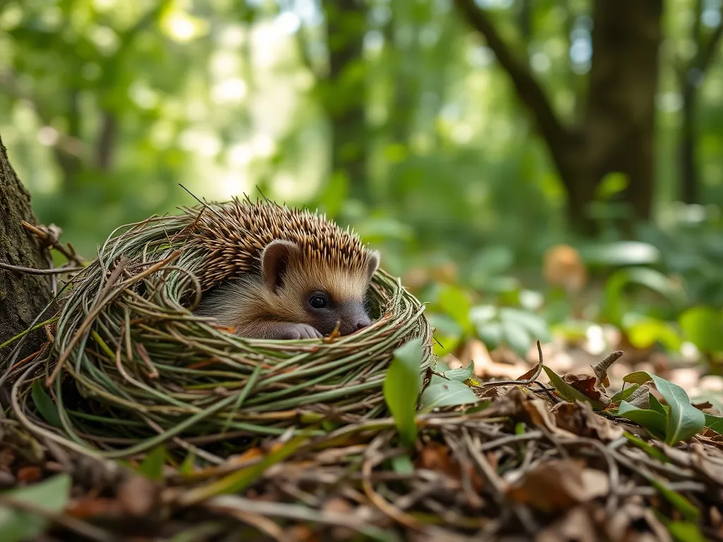 Jak wygląda gniazdo jeża? Odkryj tajemnice tych ssaków