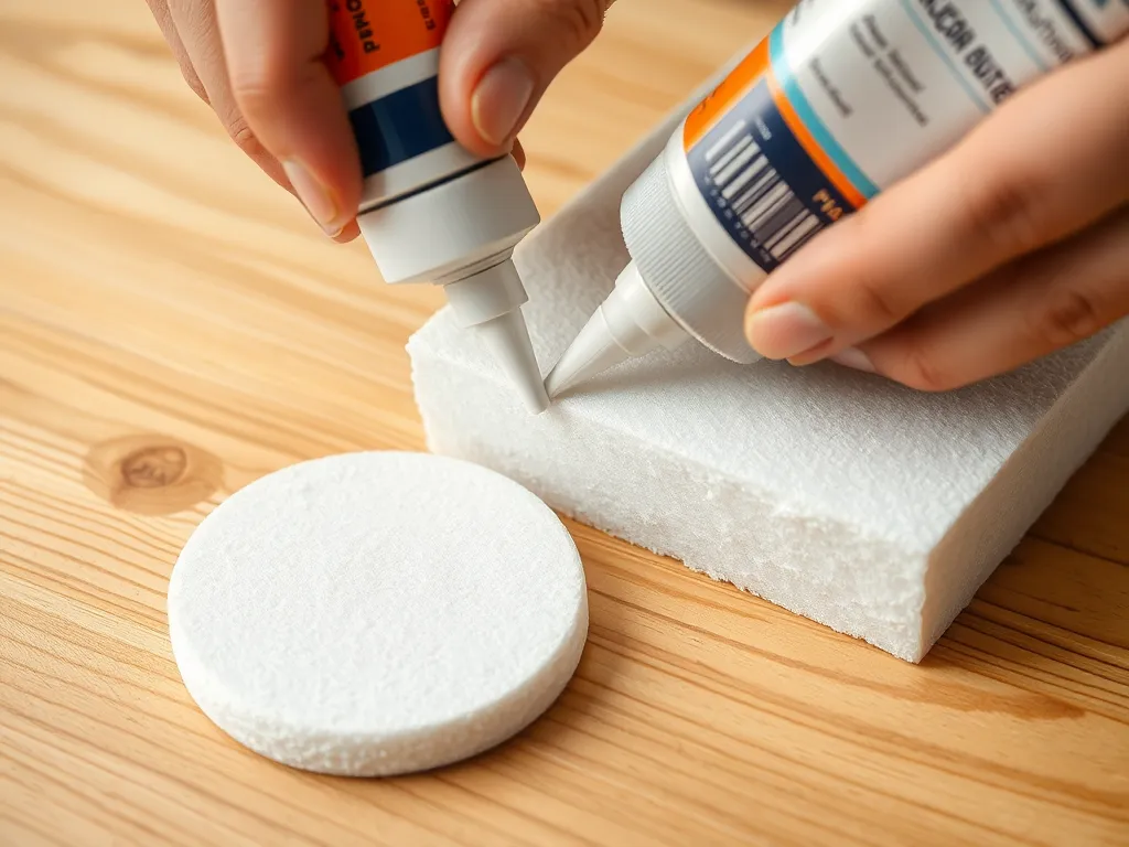 Czym przykleić styropian do drewna?